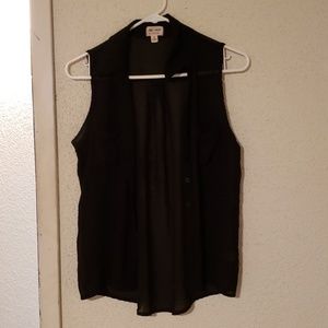 Blank Tank Top Button Up